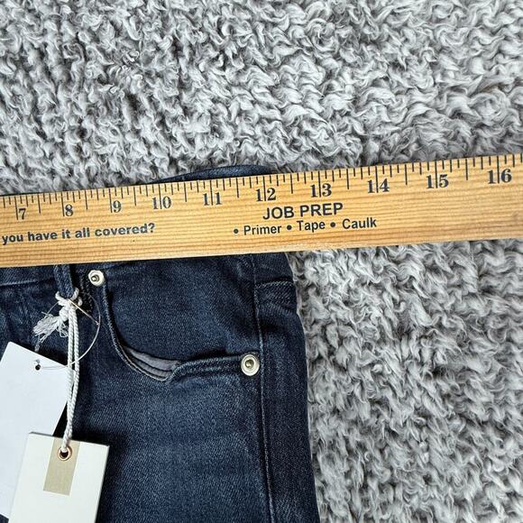 Good American Jeans Good Classic Slim Straight Jeans Women's 00 Indigo526 - Picture 12 of 15